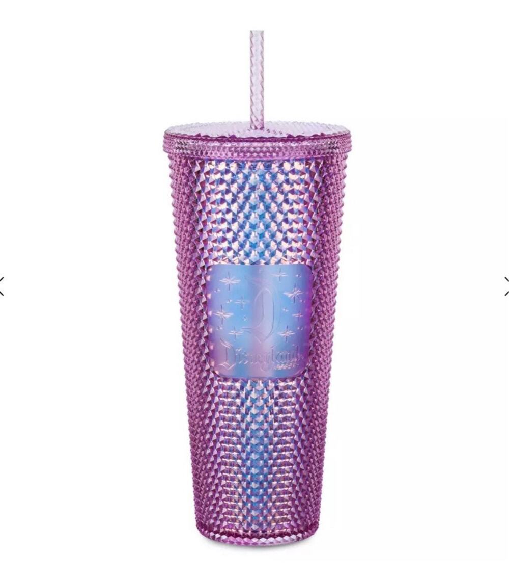 2021 Disneyland 50th Anniversary Studded Pink Disney Starbucks Tumbler Cup New